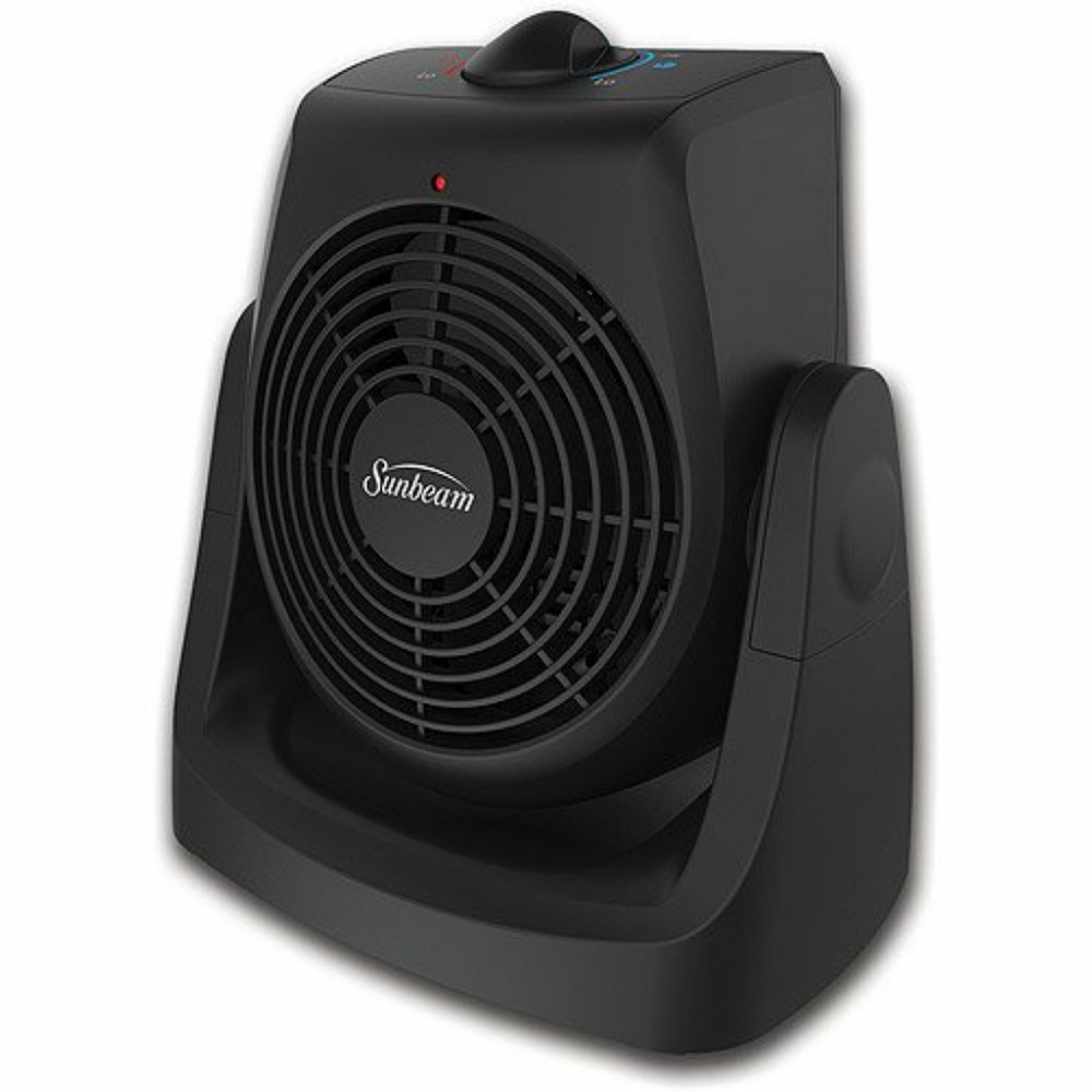Sunbeam 2-In-1 Tilt And Heat Personal Heater Fan: